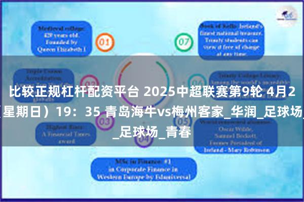 比较正规杠杆配资平台 2025中超联赛第9轮 4月27日（星期日）19：35 青岛海牛vs梅州客家_华润_足球场_青春