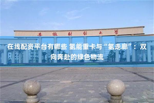 在线配资平台有哪些 氢能重卡与“氢走廊”：双向奔赴的绿色物流